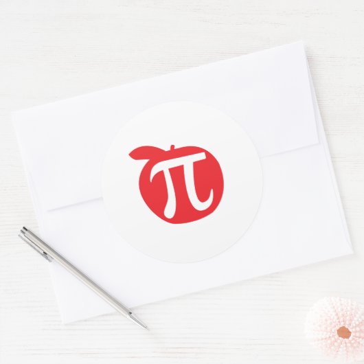 Sticker Rond Apple Pi (Enveloppe)