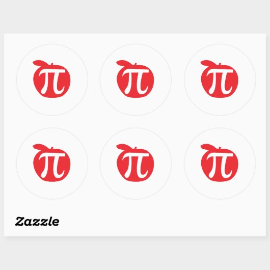 Sticker Rond Apple Pi (Feuille)