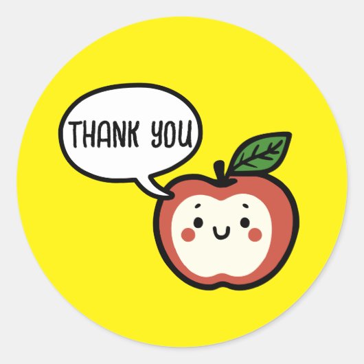 Sticker Rond Apple Talk (Devant)