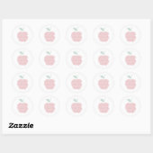 Sticker Rond Apple Word cloud art (Feuille)