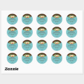Sticker Rond Apples applesauce pie filling fruit canning labels (Feuille)