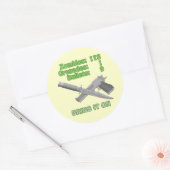 Sticker Rond Apportez les zombies (Enveloppe)