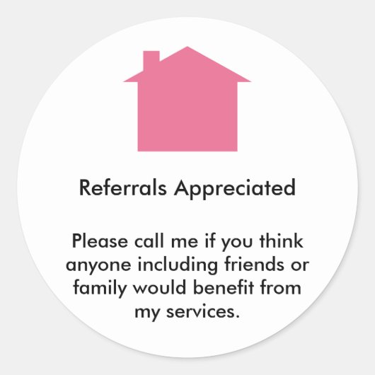 Sticker Rond Appréciation de la référence du locataire (Devant)