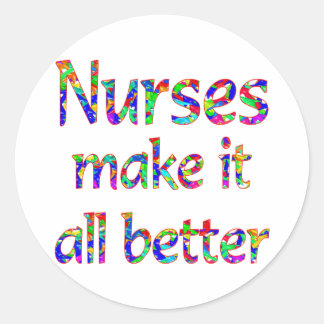 Sticker Rond Appréciation des infirmières