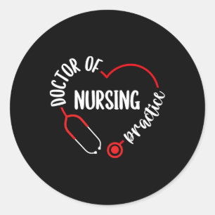 Sticker Rond Appréciation Dnp Stethoscope Dnp Nurse Essenti