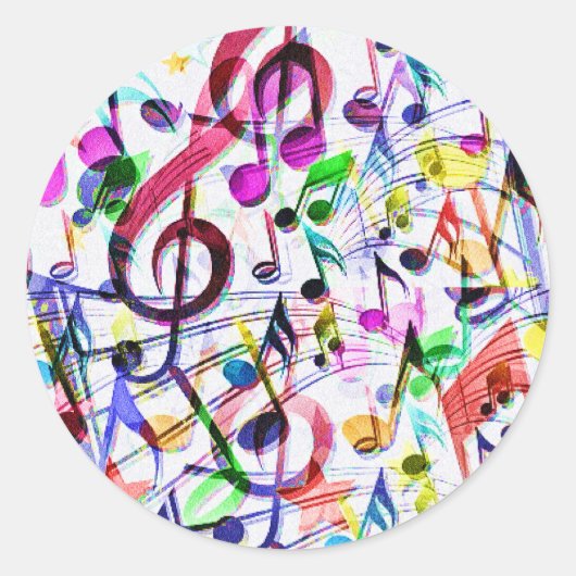 Sticker Rond Appréciation musicale_ (Devant)