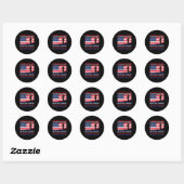Sticker Rond Apprenez À Mon Fils Comment Se Lever Fière Maman M (Feuille)