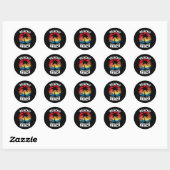 Sticker Rond Apprenez-Moi Que Vous Avez Dit Professeur De Plage (Feuille)