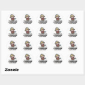 Sticker Rond Apprenti pompier. Futur pompier (Feuille)