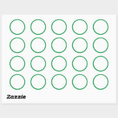 Sticker Rond Approbation verte (Feuille)