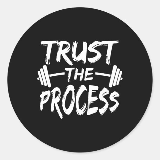 Sticker Rond Approuver Le Processus Citation Motivationnelle Ex (Devant)