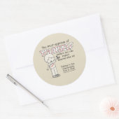 Sticker Rond Approuvez-vous (Enveloppe)