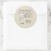 Sticker Rond Approuvez-vous (Sac)