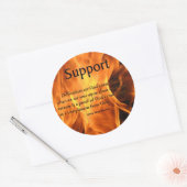Sticker Rond Appui à la difficulté (Enveloppe)