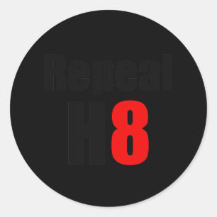 STICKER ROND APPUI VERTICAL 8/ABROGATION H8 D'ABROGATION