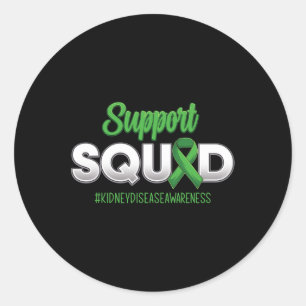 Sticker Rond Appuyer l'équipe Sensibilisation aux maladies du r