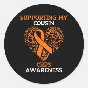 Sticker Rond Appuyer mon cousin RSD RCPS Mois de sensibilisatio