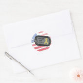 Sticker Rond Appuyer nos troupes (Enveloppe)