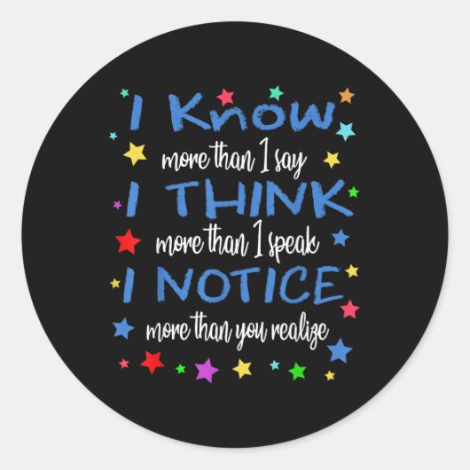 Sticker Rond Apraxia Awareness Shirt Love &amp; Support Apraxia (Devant)