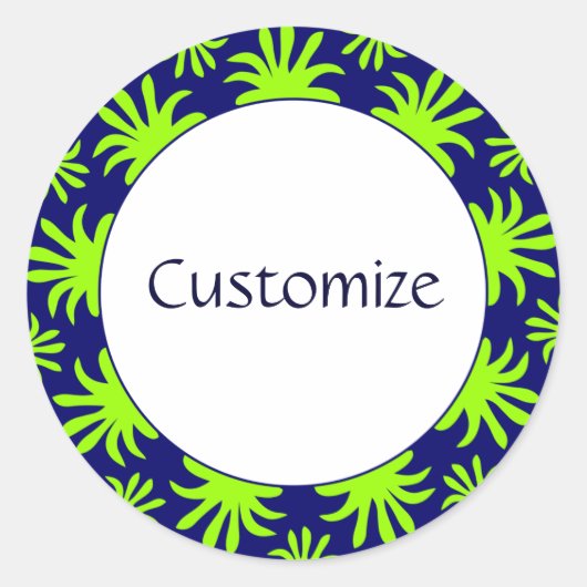 Sticker Rond Après-midi du Modèle des Triffids (Devant)