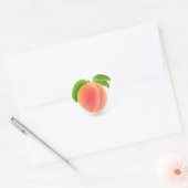 Sticker Rond Apricot rose (Enveloppe)