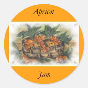 STICKER ROND APRICOTS