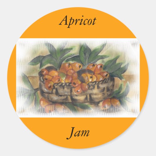 STICKER ROND APRICOTS (Devant)