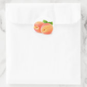 Sticker Rond Apricots frais (Sac)