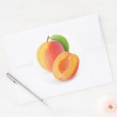 Sticker Rond Apricots frais (Enveloppe)