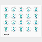 Sticker Rond April is Sexual Assault Awareness Day  (Feuille)