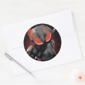 Sticker Rond Aquaman | Black Manta Red Swipe Graphic (Enveloppe)