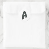 Sticker Rond Aquaman Grunge 'A' (Sac)