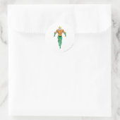 Sticker Rond Aquaman tourne (Sac)