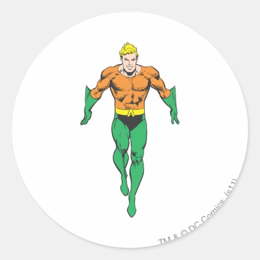 Sticker Rond Aquaman tourne (Devant)