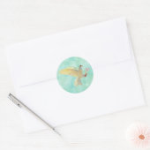 Sticker Rond Aquarelle (Enveloppe)