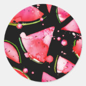 Sticker Rond Aquarelle 2 (Devant)