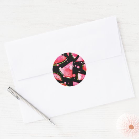 Sticker Rond Aquarelle 2 (Enveloppe)