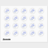 Sticker Rond Aquarelle Agapanthus (Feuille)
