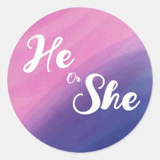 Sticker Rond Aquarelle agile Sceau d'enveloppe de révélation de