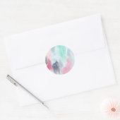 Sticker Rond Aquarelle apaisante (Enveloppe)