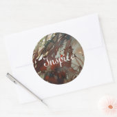 Sticker Rond aquarelle arrière - plan (Enveloppe)
