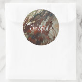 Sticker Rond aquarelle arrière - plan (Sac)