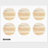 Sticker Rond Aquarelle art arrière - plan, texture (Feuille)