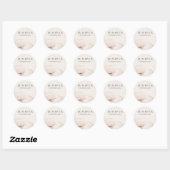 Sticker Rond Aquarelle Artistique Abstraite Terre (Feuille)
