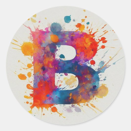 Sticker Rond Aquarelle B (Devant)