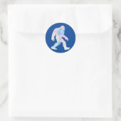 Sticker Rond Aquarelle Bigfoot (Sac)