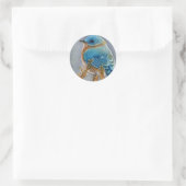 Sticker Rond Aquarelle Bluebird (Sac)