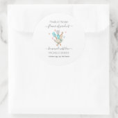 Sticker Rond Aquarelle Boulangerie ustensiles Nom du produit (Sac)