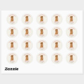 Sticker Rond Aquarelle Chocolat chips biscuits Fête (Feuille)