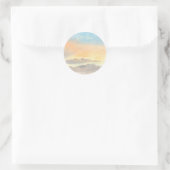 Sticker Rond Aquarelle ciel pastel | Vous aimez (Sac)